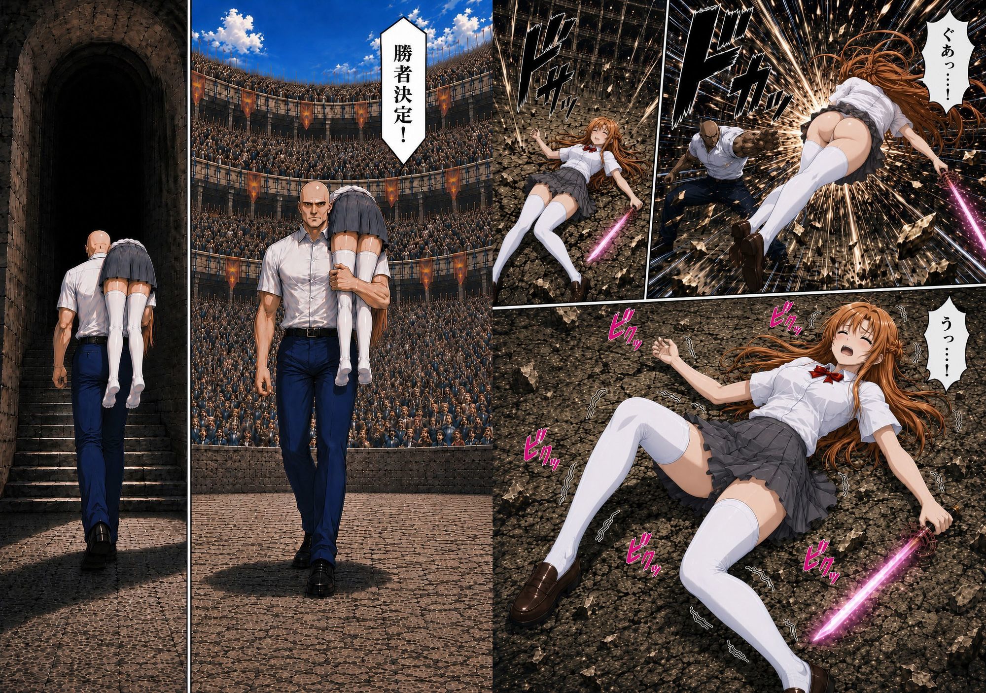 敗北して監禁されたア〇ナ 画像3