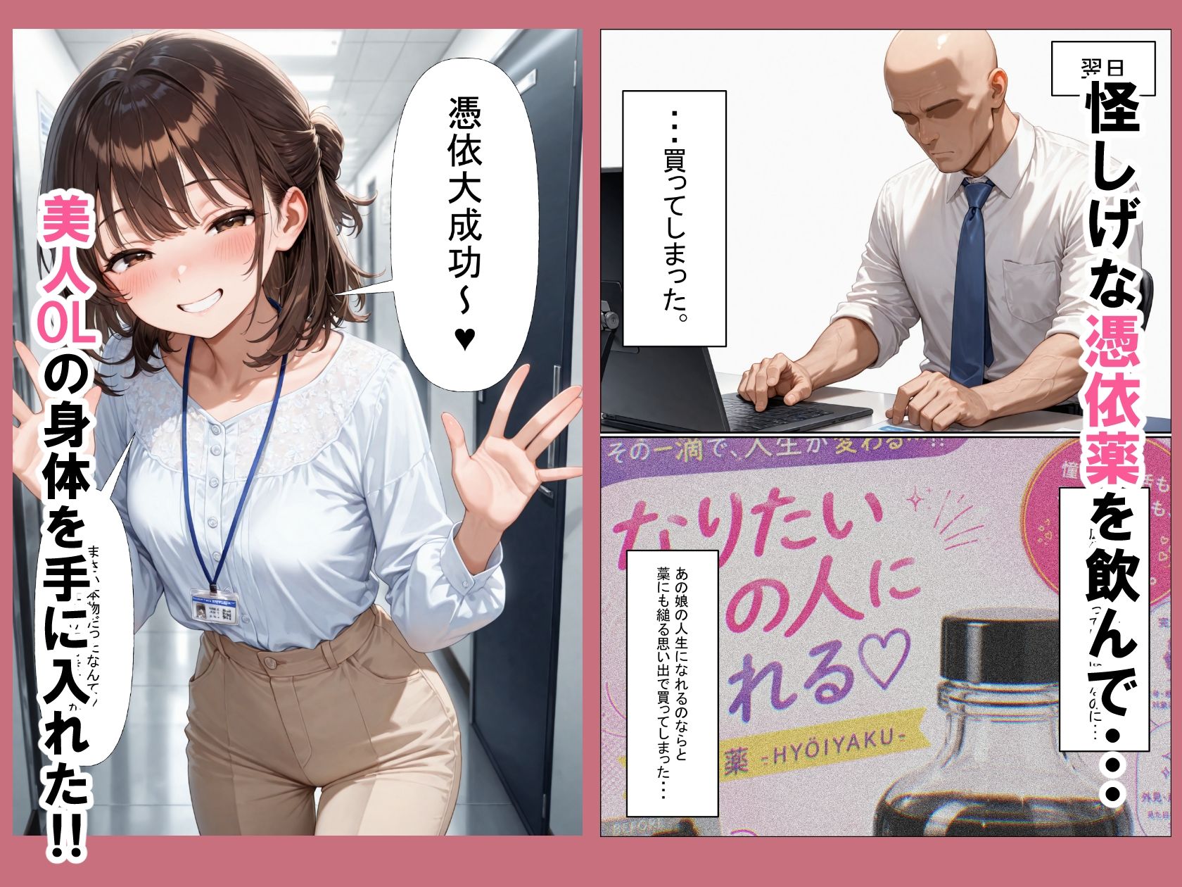 人格射精IV〜ただの中年男が美人OLの人格排泄  人生乗っ取ってメスになる話〜 画像2