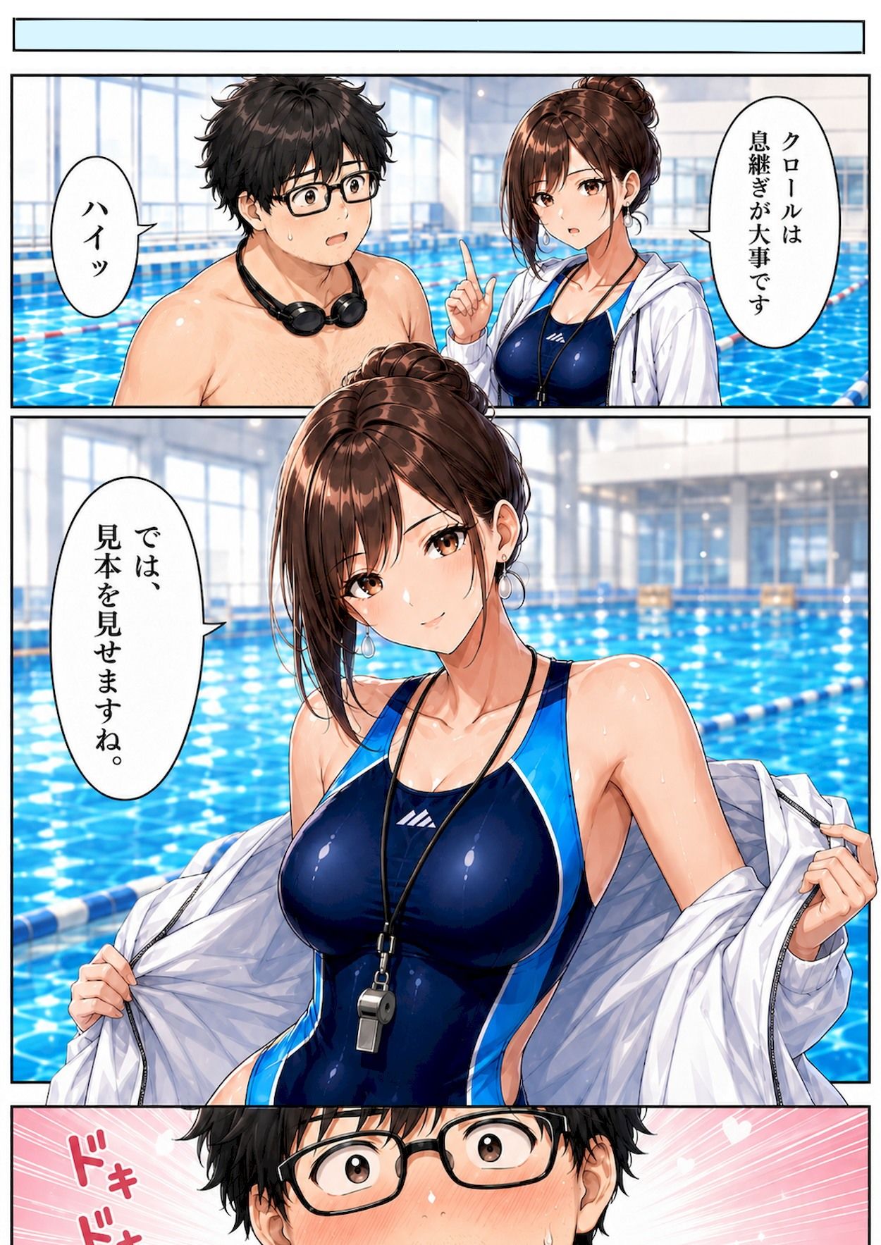 競泳水着は着たままがいい！！ サンプル2