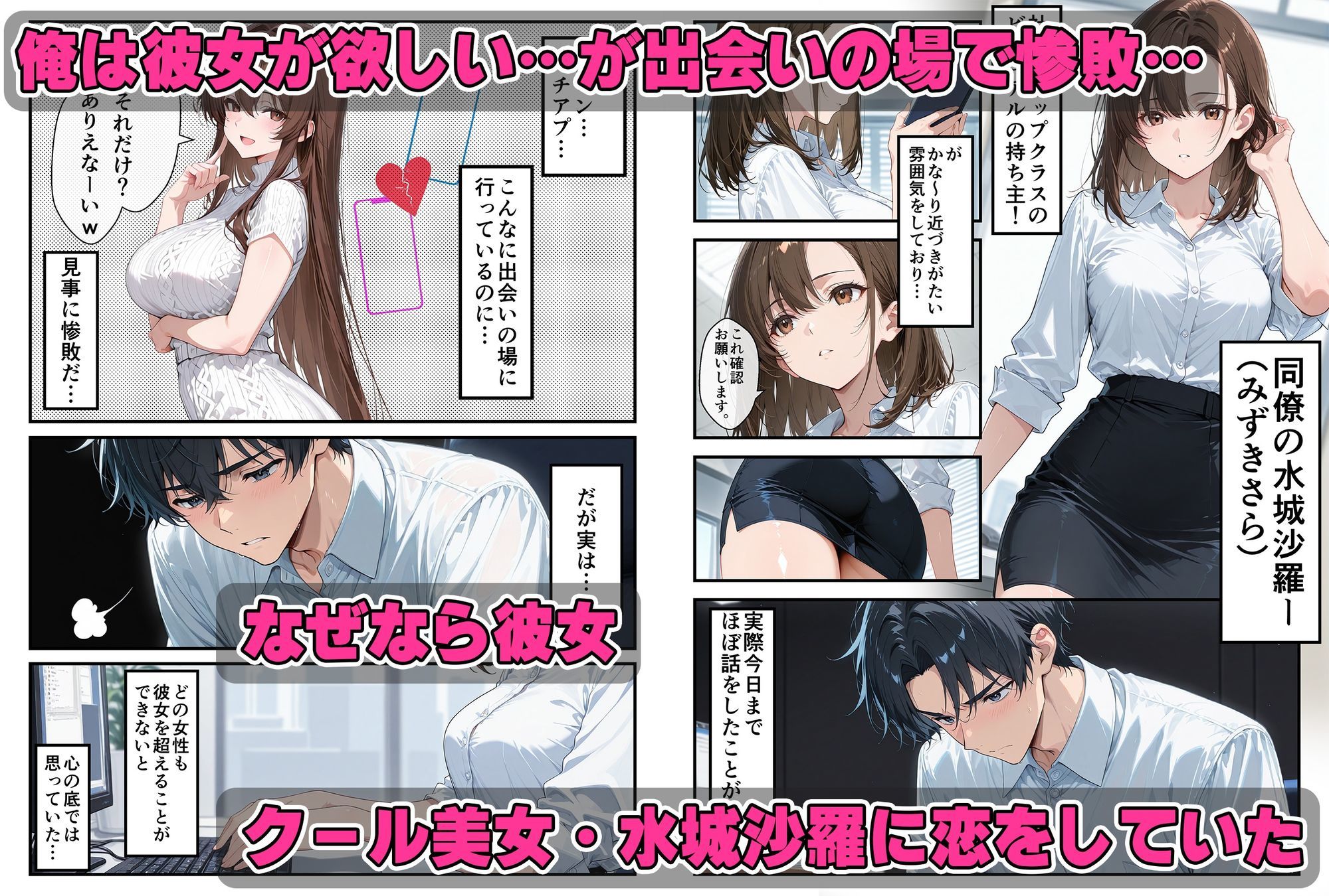 クール美女に告白〜恋愛下手で処女の彼女は天然無自覚にエロかった 画像1