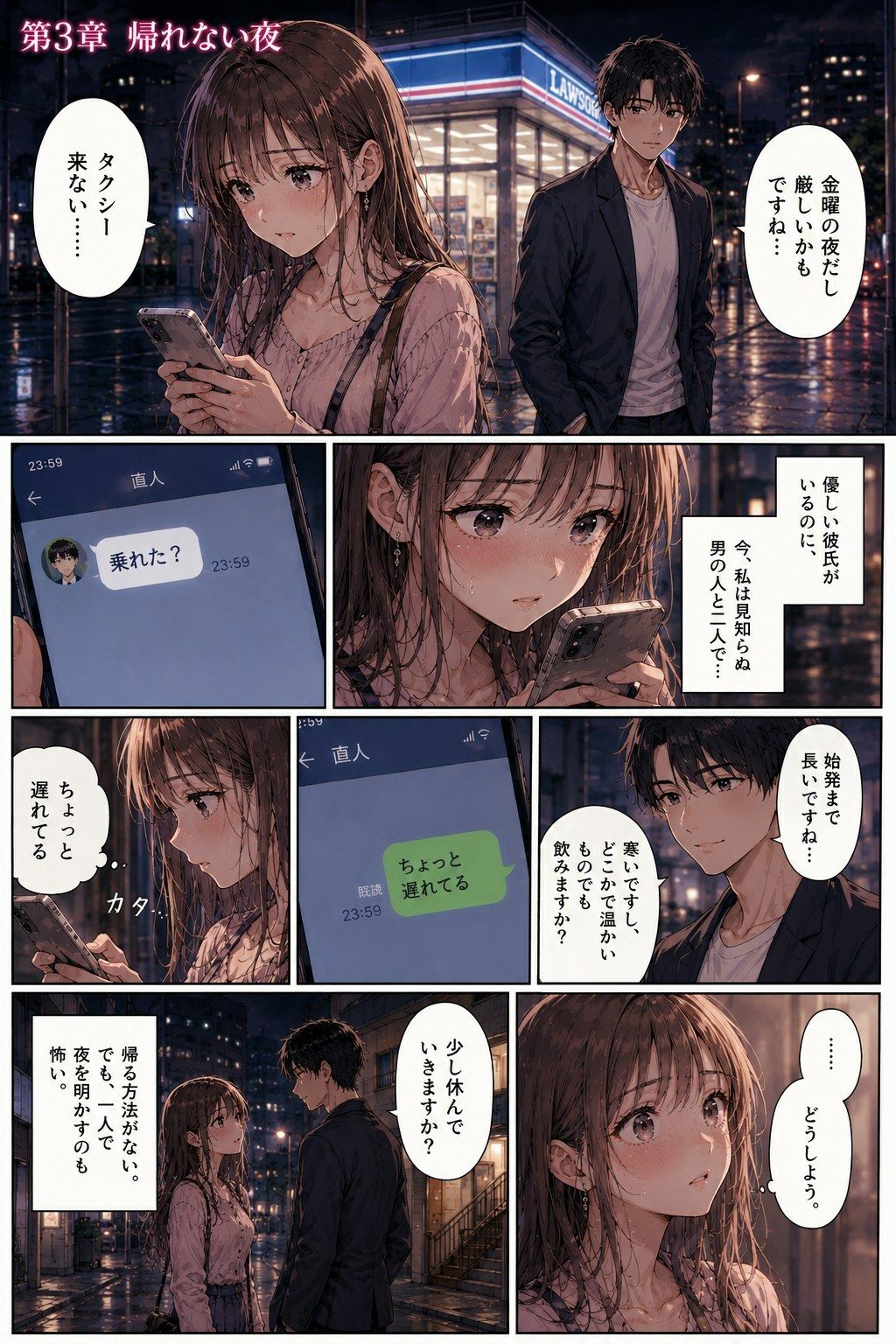 ナンパ男に連れて行かれた夜、彼氏には言えない ―断れなかった― 画像3