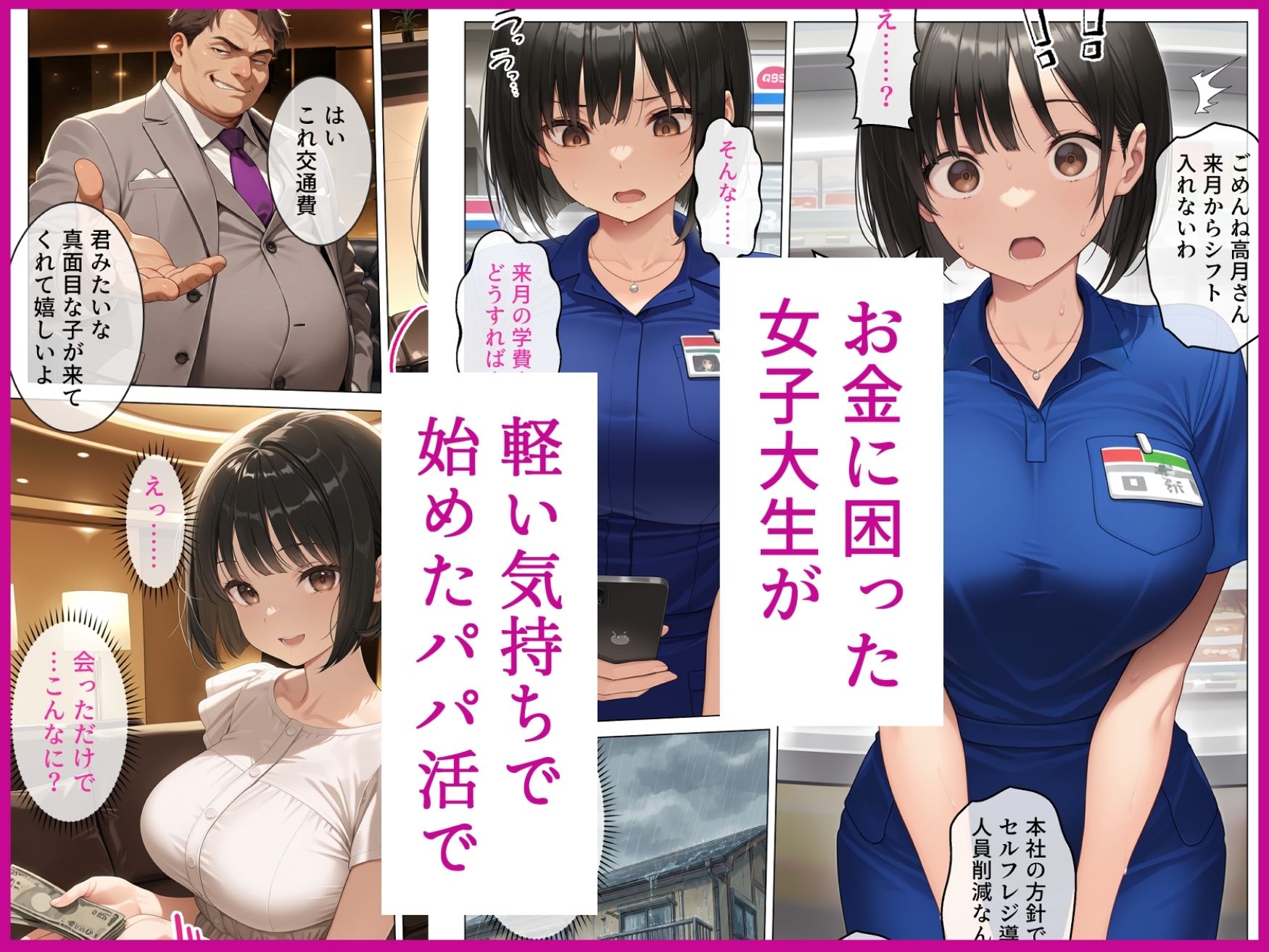 【総集編】パパ活シリーズ 〜脅迫・パパ活で堕とされる女たち〜 完全メス堕ち4作品収録 画像4