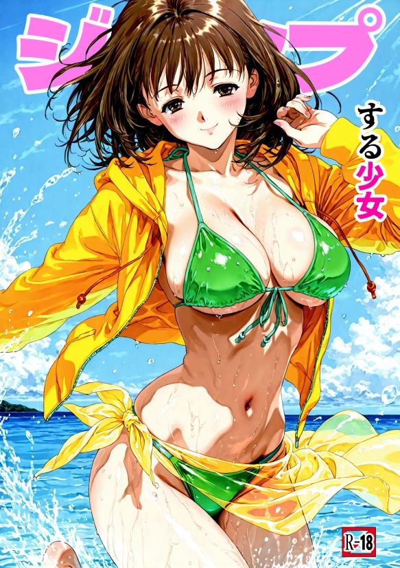 ジャンプする少女_2