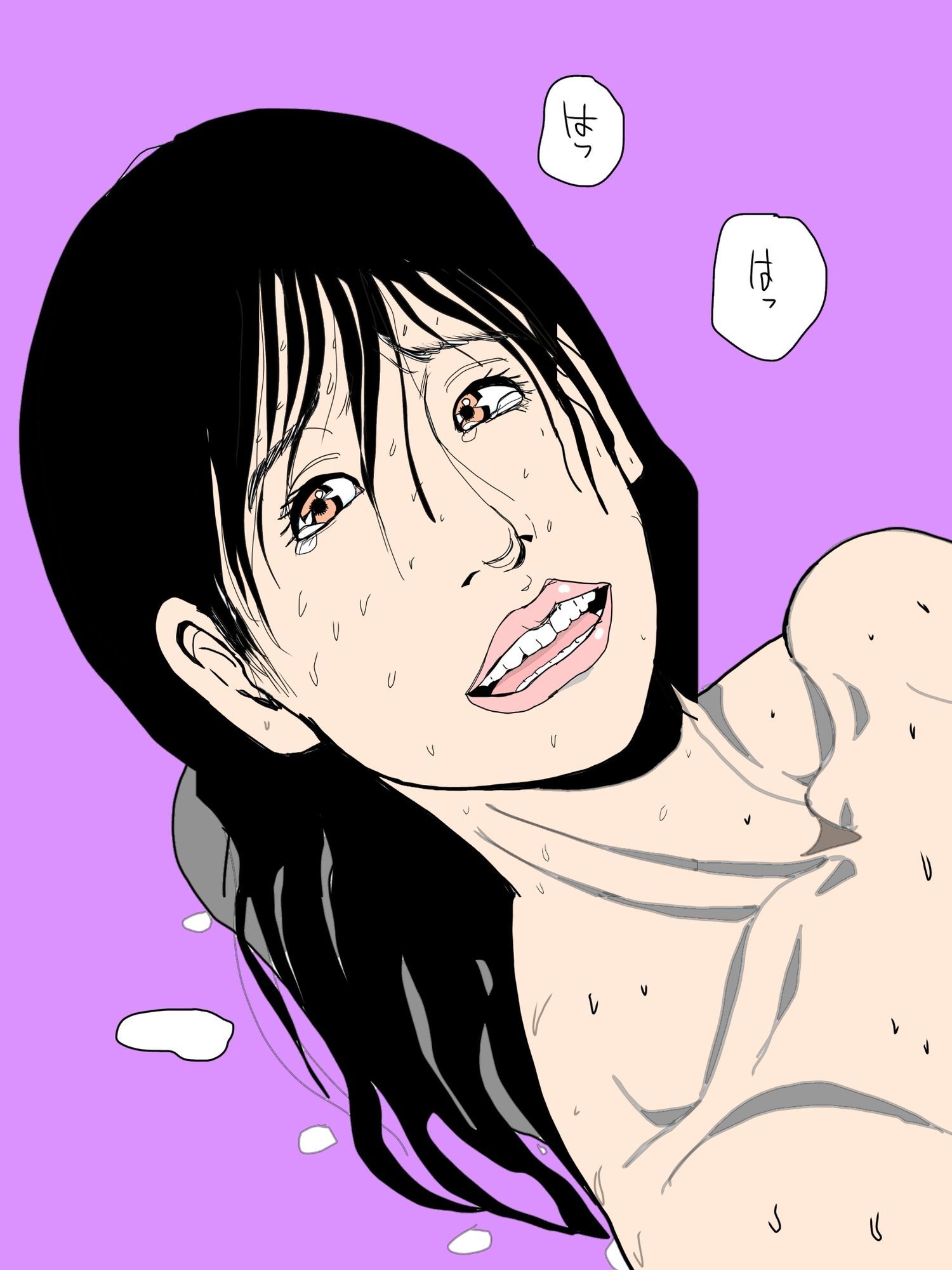 夫を見つめながらハメいかされる人の妻 画像4
