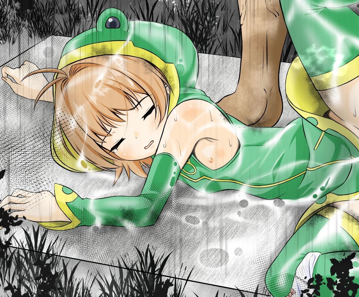 兄に傘を届けに行く途中に茂みに連れ込まれレ●プされるさくらちゃん_4