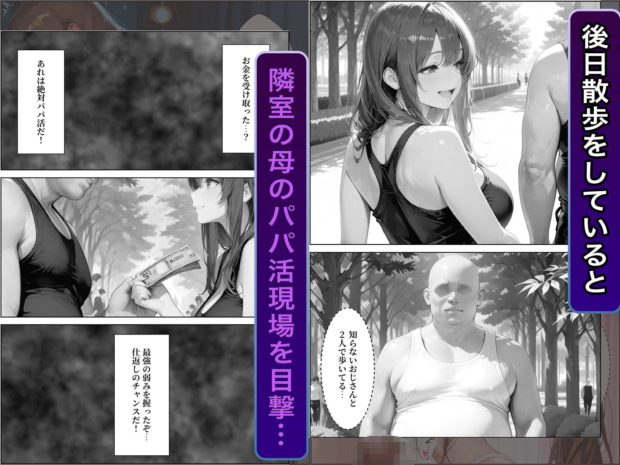 隣室に越してきた奇妙な母娘をデカチンで犯しまくった話 サンプル6