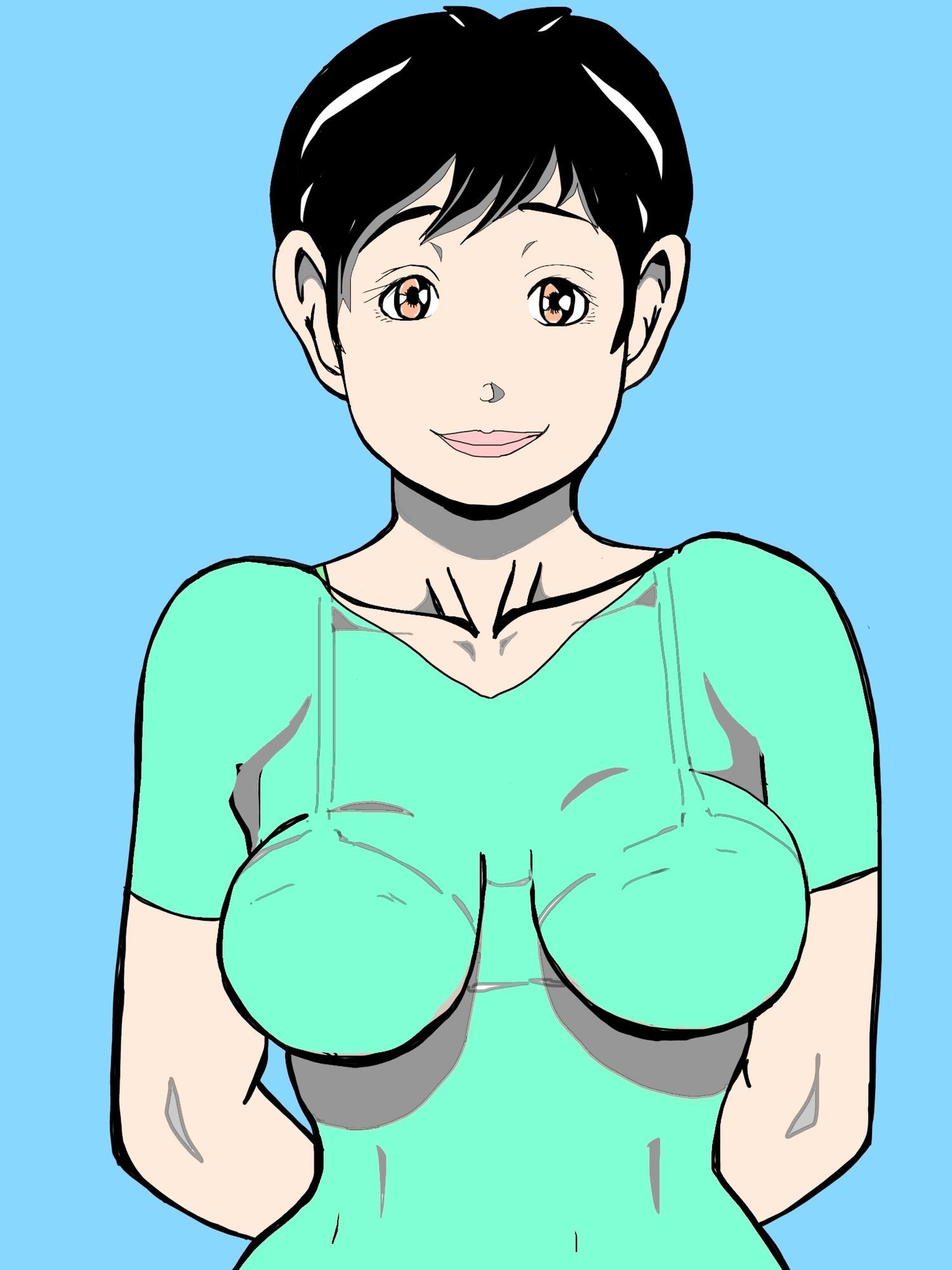 人妻近所の男たちと 画像1