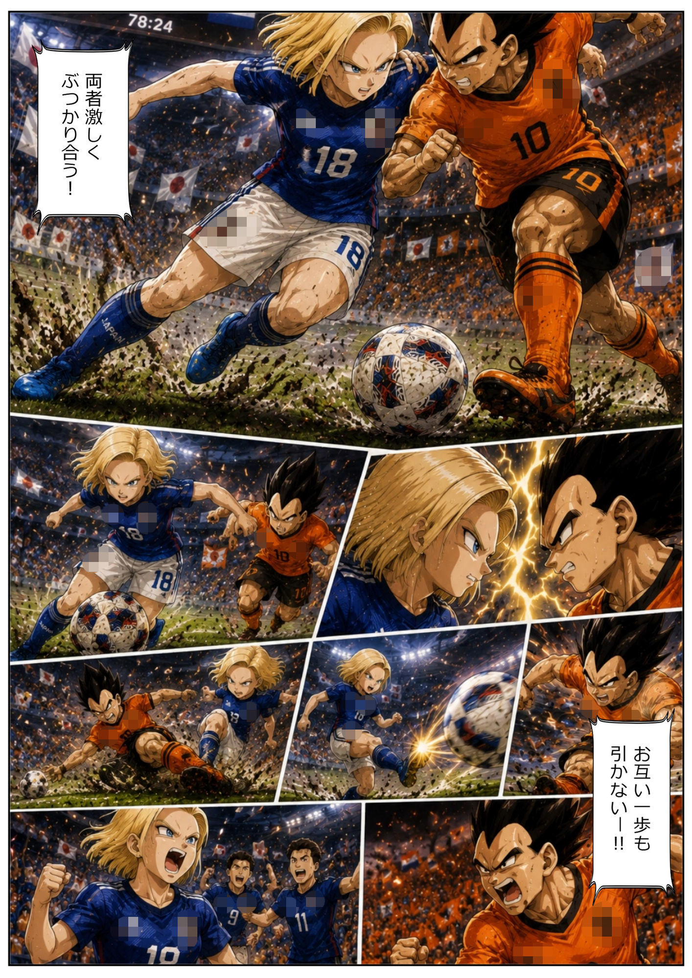 【44枚】18号×ベジータ/W祭典の禁断ロッカールームで即ハメ！プライドを賭けた汗だく生セックス 画像3