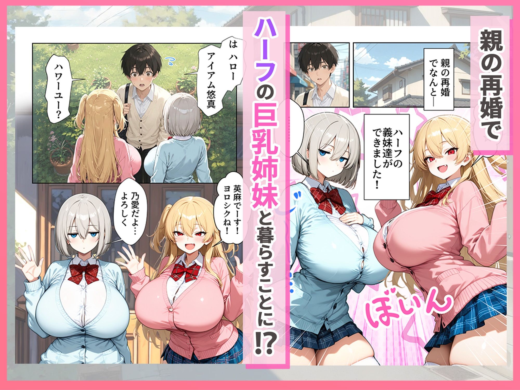 義理のハーフ姉妹 ズレたエロ常識の妹といちゃラブ性活 画像1