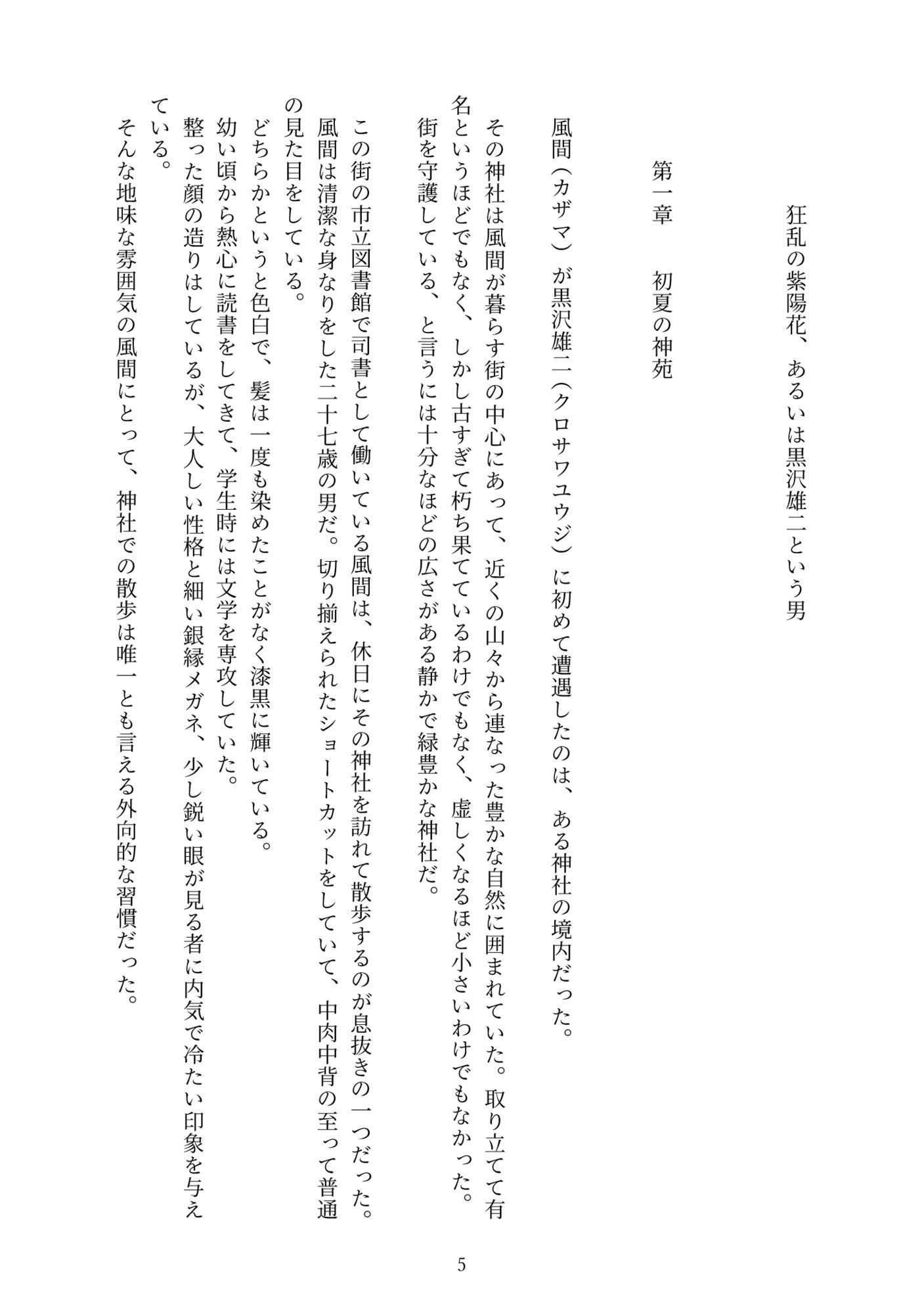 狂乱の紫陽花、あるいは黒沢雄二という男 サンプル4