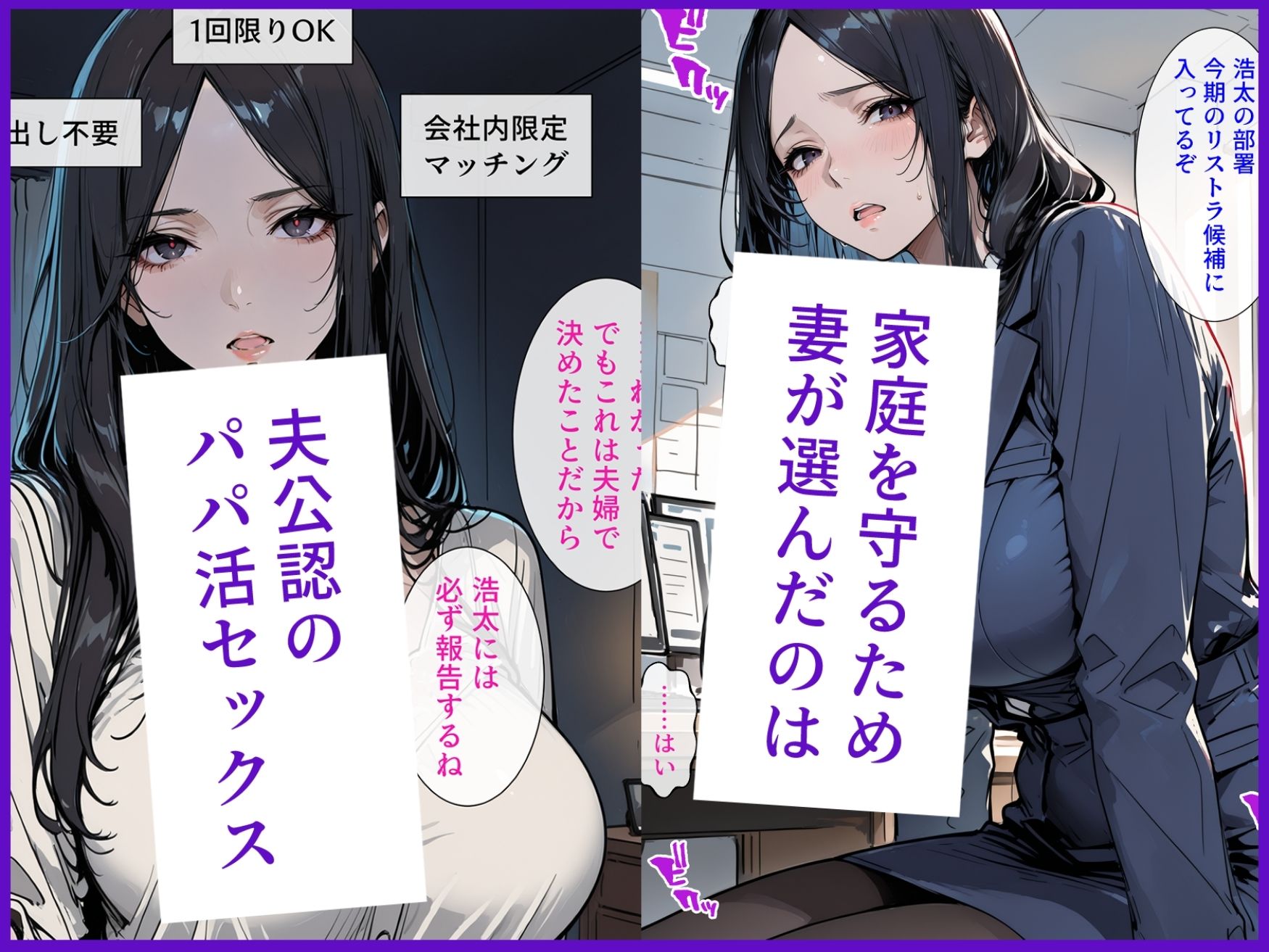 【究極NTR総集編・全1000ページ】 オフィスの彼女&社内パパ活アプリ 完全合本 〜欲求不満人妻と夫想い妻が、支配的上司の巨根と種付けで肉体も精神も完全に堕ちる背徳の記録〜 画像6