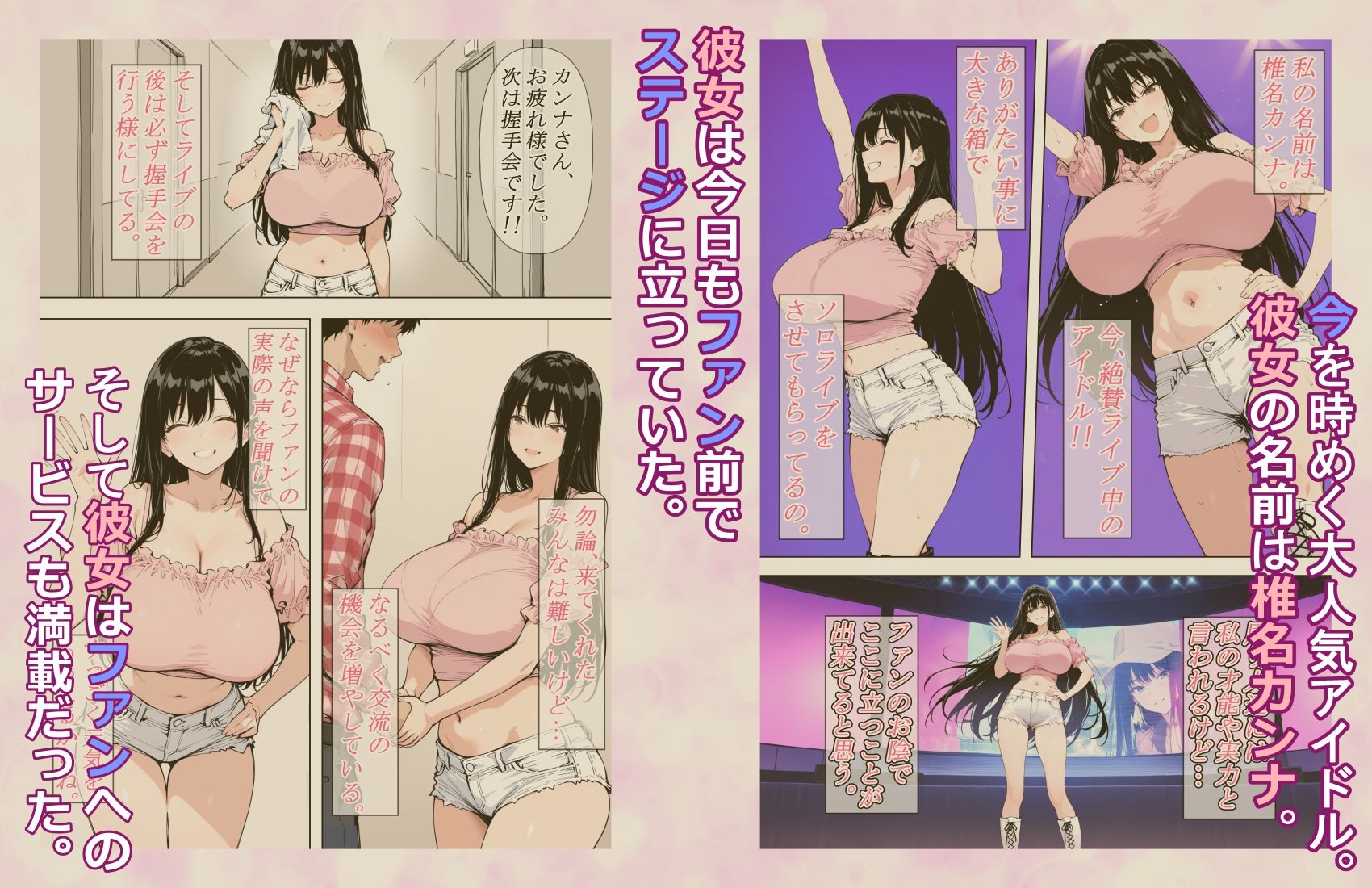 キモオタが推しの巨乳アイドルに憑依したのでラブラブド変態オナニーするお話。 画像1