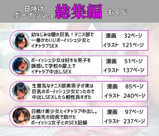 【総集編】ボーイッシュ美少女とイチャラブ中出しSEX サンプル1
