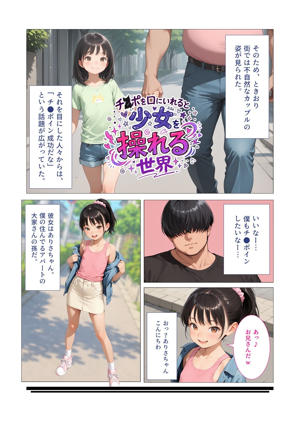 チ●ポを口に入れると少女を操れる世界_4