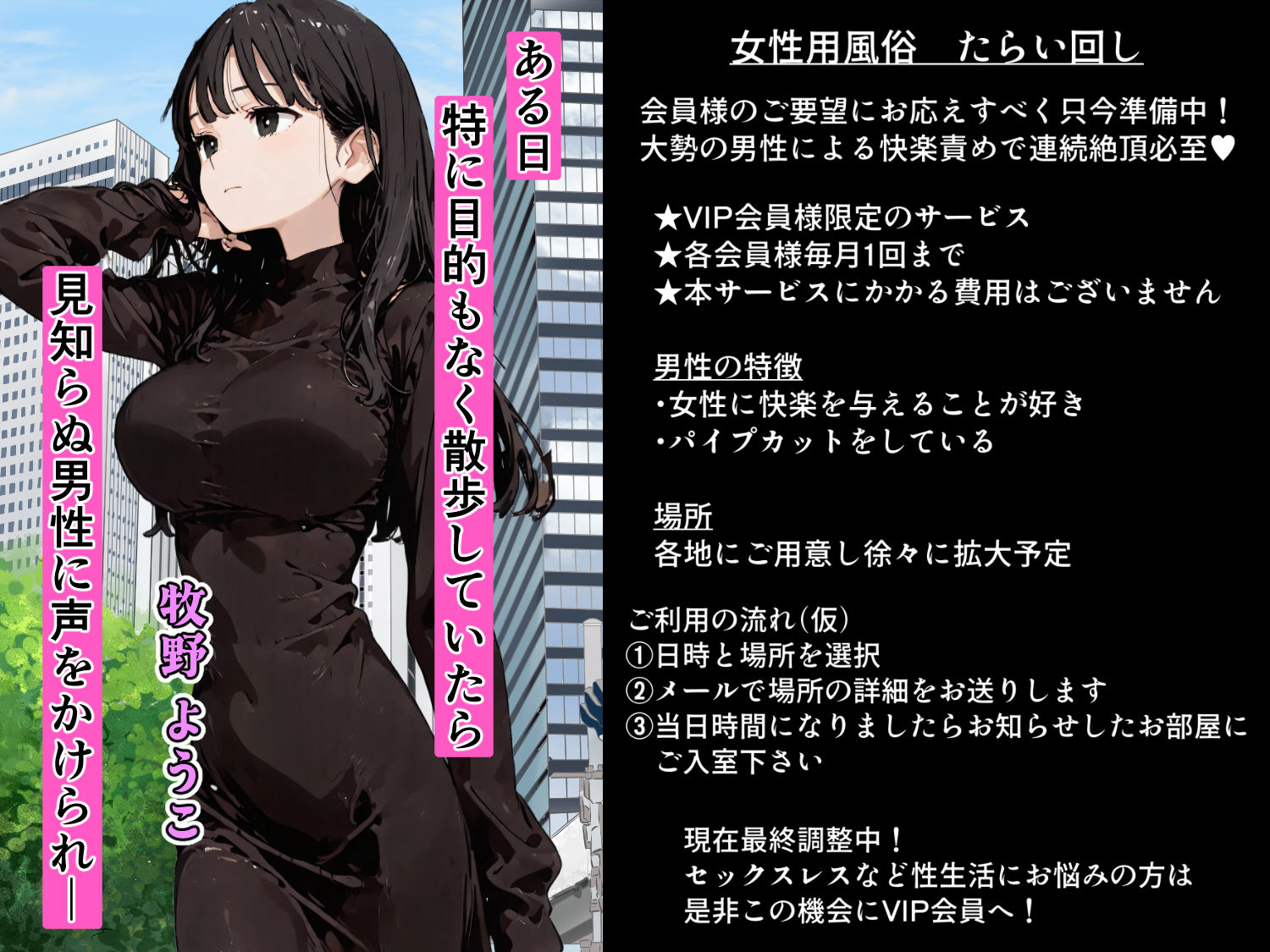 女性用風俗たらい回し  〜お金に釣られて体験モニターしてみたら・・・〜 画像1