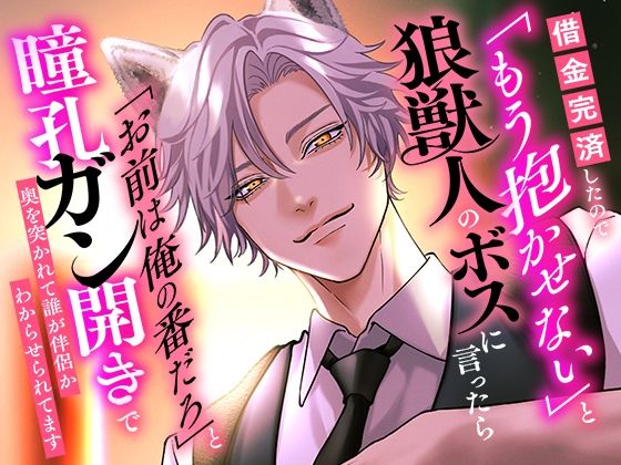借金完済したので「もう抱かせない」と狼獣人のボスに言ったら「お前は俺の番だろ」と瞳孔ガン開きで奥を突かれて誰が伴侶かわからせられてます