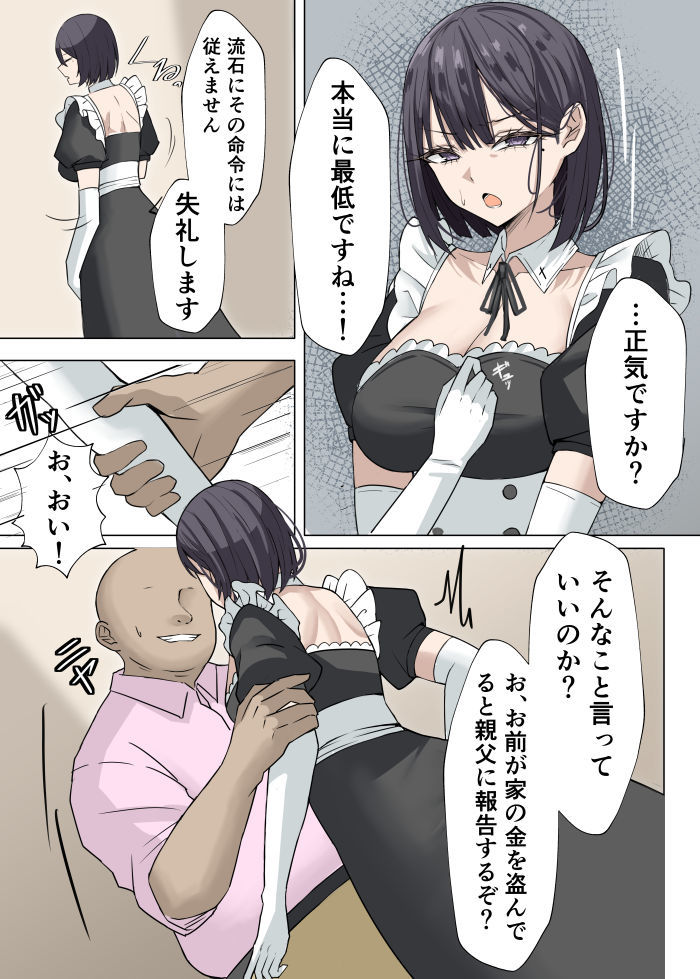 クール系メイドさんに命令して中出しS〇Xする話 7枚目