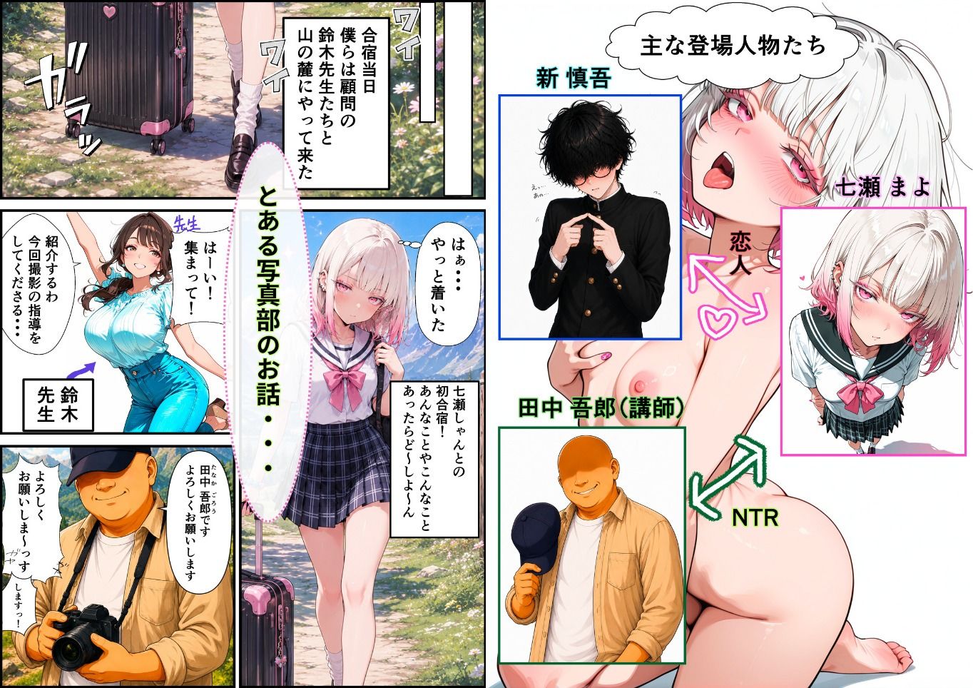 僕のちっぱいダウナー彼女が写真部合宿でおじさん講師にメス堕ちさせられた記録_2