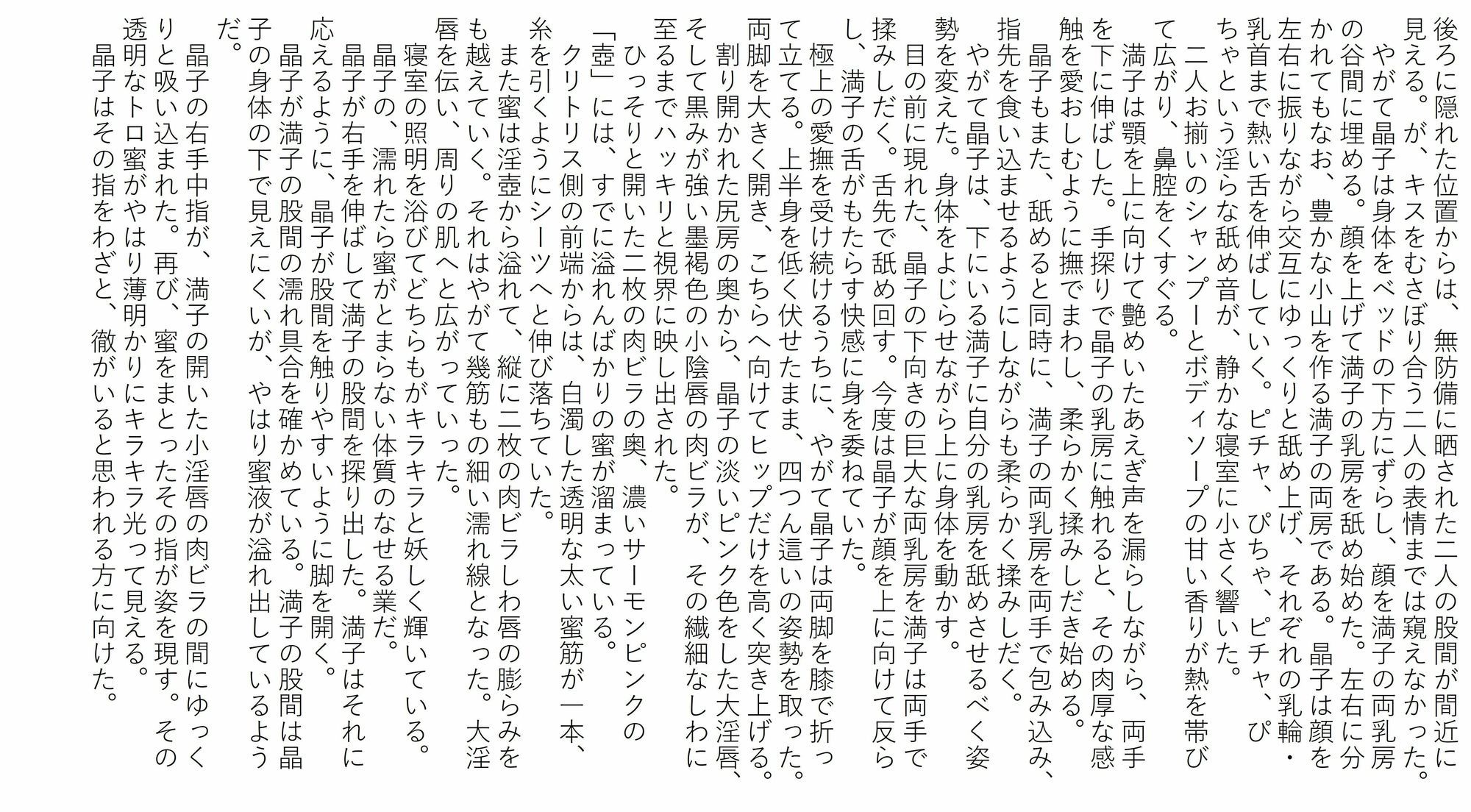 蜜愛液に濡れる四人の巨乳美女 二章 晶子と満子 画像6