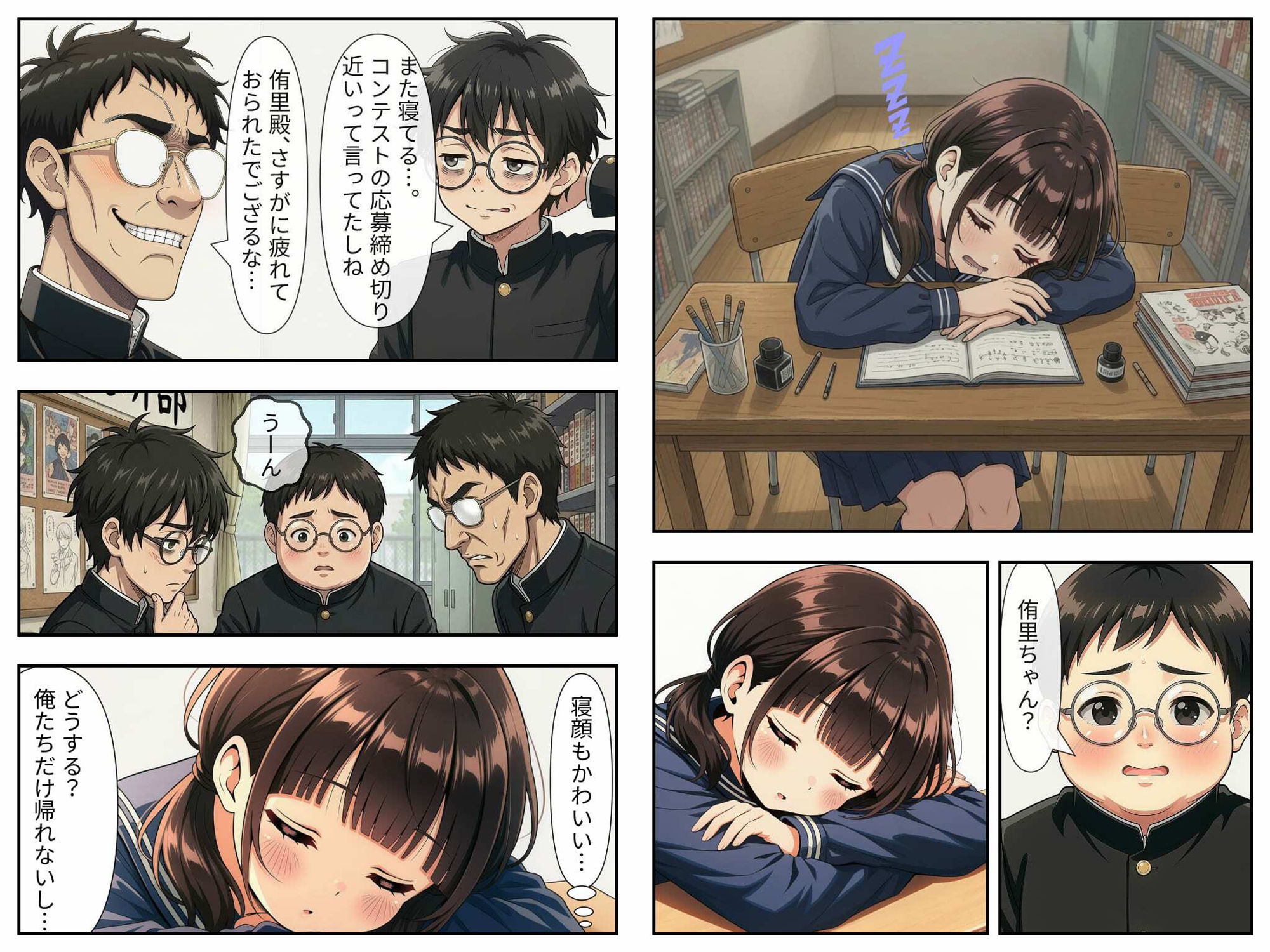 漫研の眠り姫〜睡眠薬で眠らされた無垢な後輩 1話・2話〜 サンプル2
