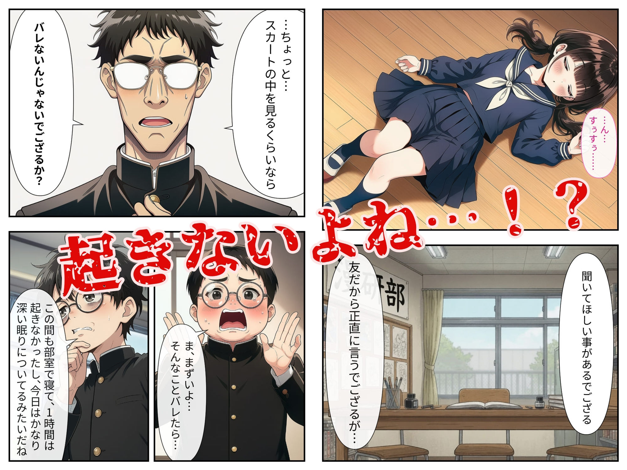 漫研の眠り姫〜睡眠薬で眠らされた無垢な後輩 1話・2話〜 サンプル3