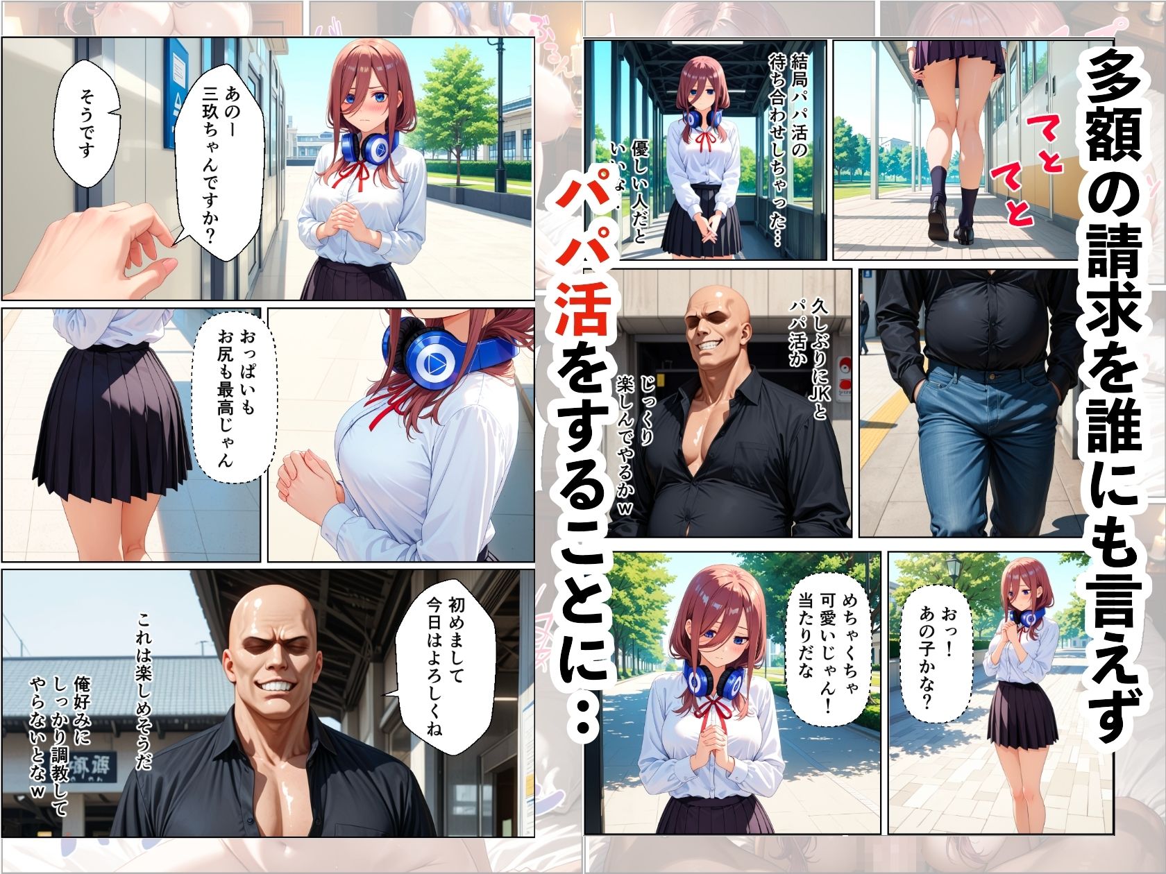 三玖寝取り調教〜パパ活がきっかけでメス堕ち〜 サンプル画像 3