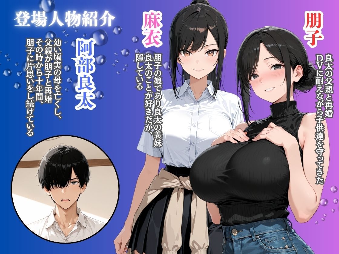 義妹の誘惑生ハメセックスを振り切り義母の処女アナルに中出しする サンプル画像 1