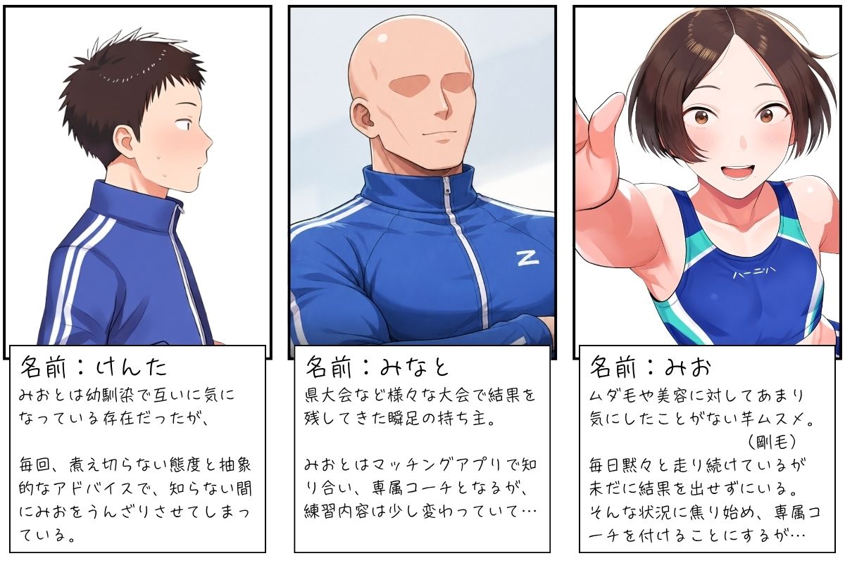 陸上部で1番地味な芋ムスメがコーチの個人レッスンで孕むまで 画像1