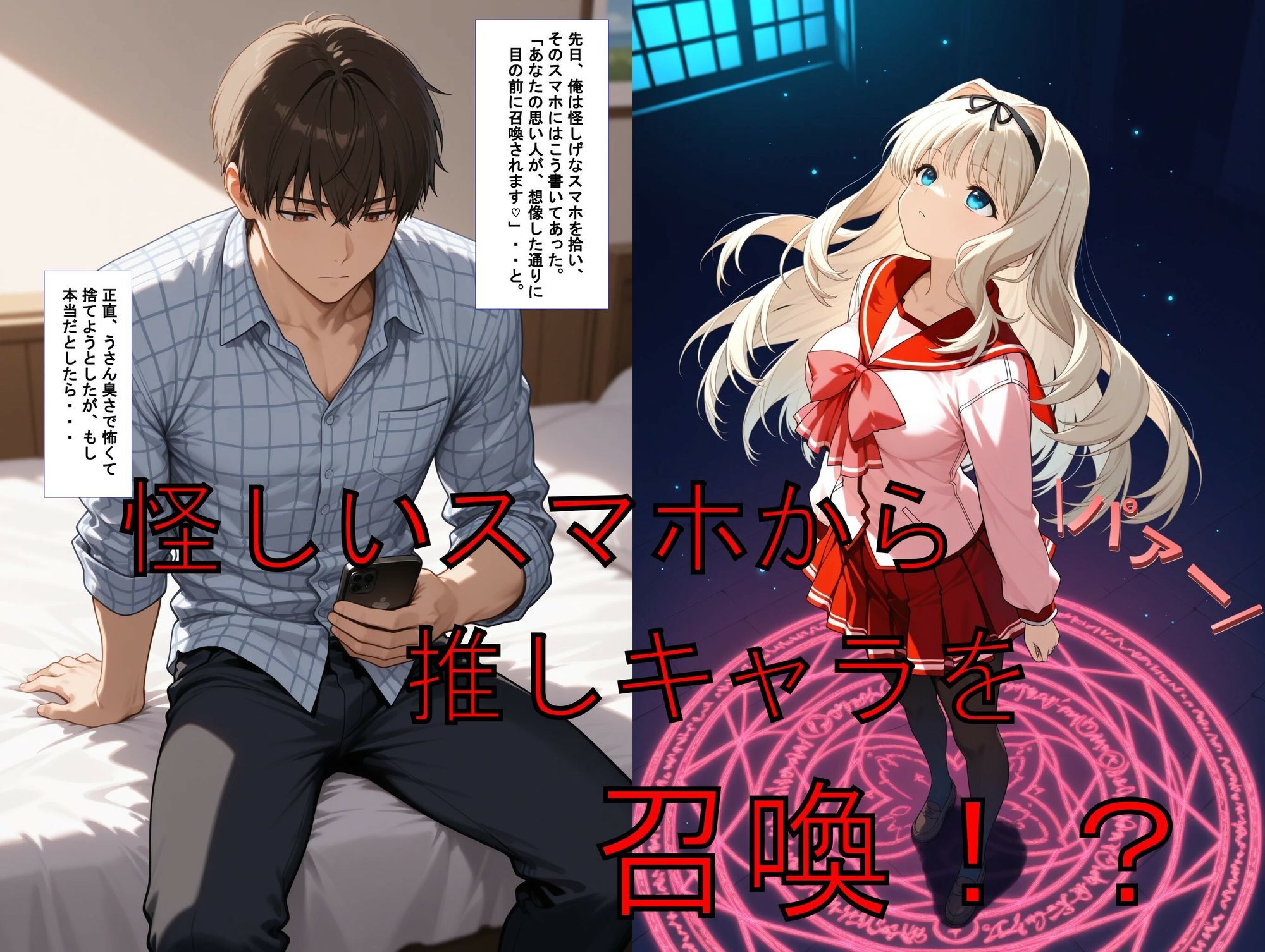 推しキャラ召喚した俺! 無知で健気な先輩と甘美で最高なエッチを 〜久〇川 ささら〜 画像1