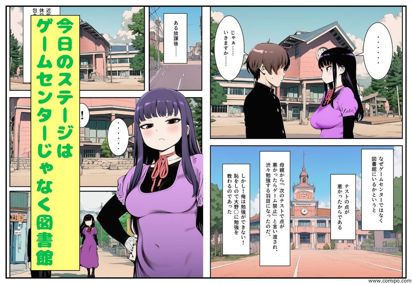 図書館で勉強？のあと大野さんを、家に招くことになった件 画像1