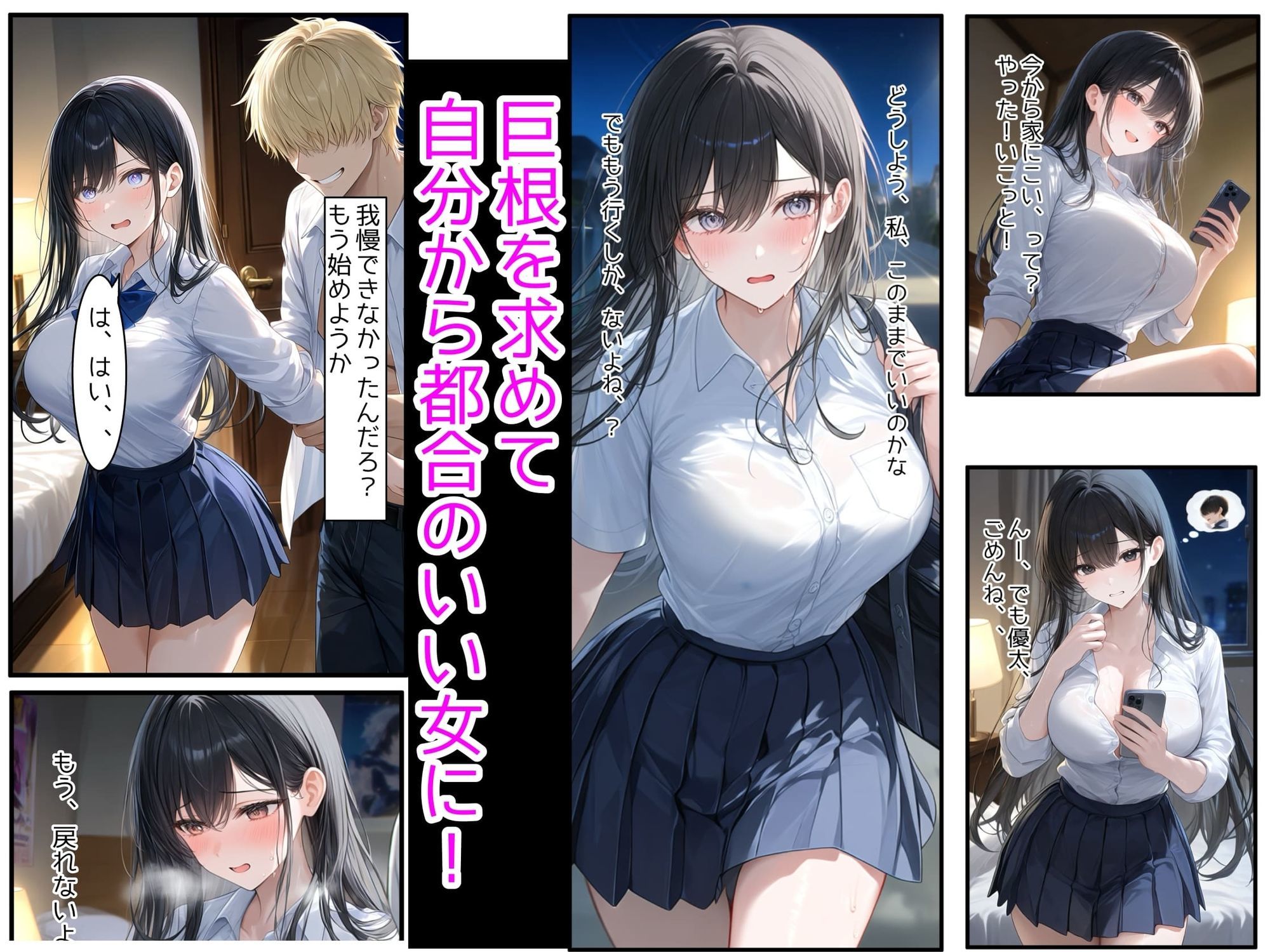 妹の彼氏にNTRされた爆乳J●の姉〜制服のまま絶倫巨根で子宮を突かれ孕ませイキ狂った記録〜 画像5