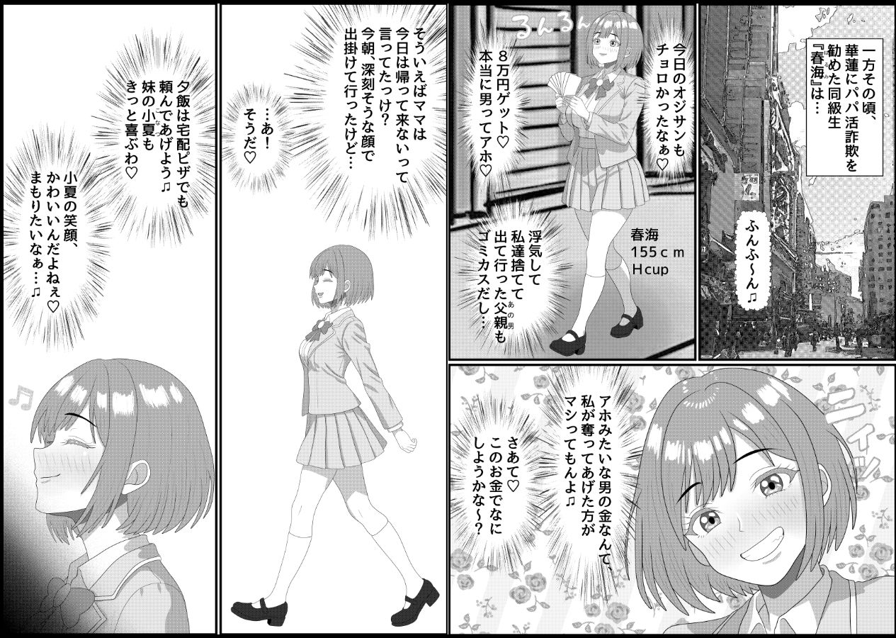 パパ活詐欺女に天誅を!調教快楽堕ち編+家特定家族輪●編_8
