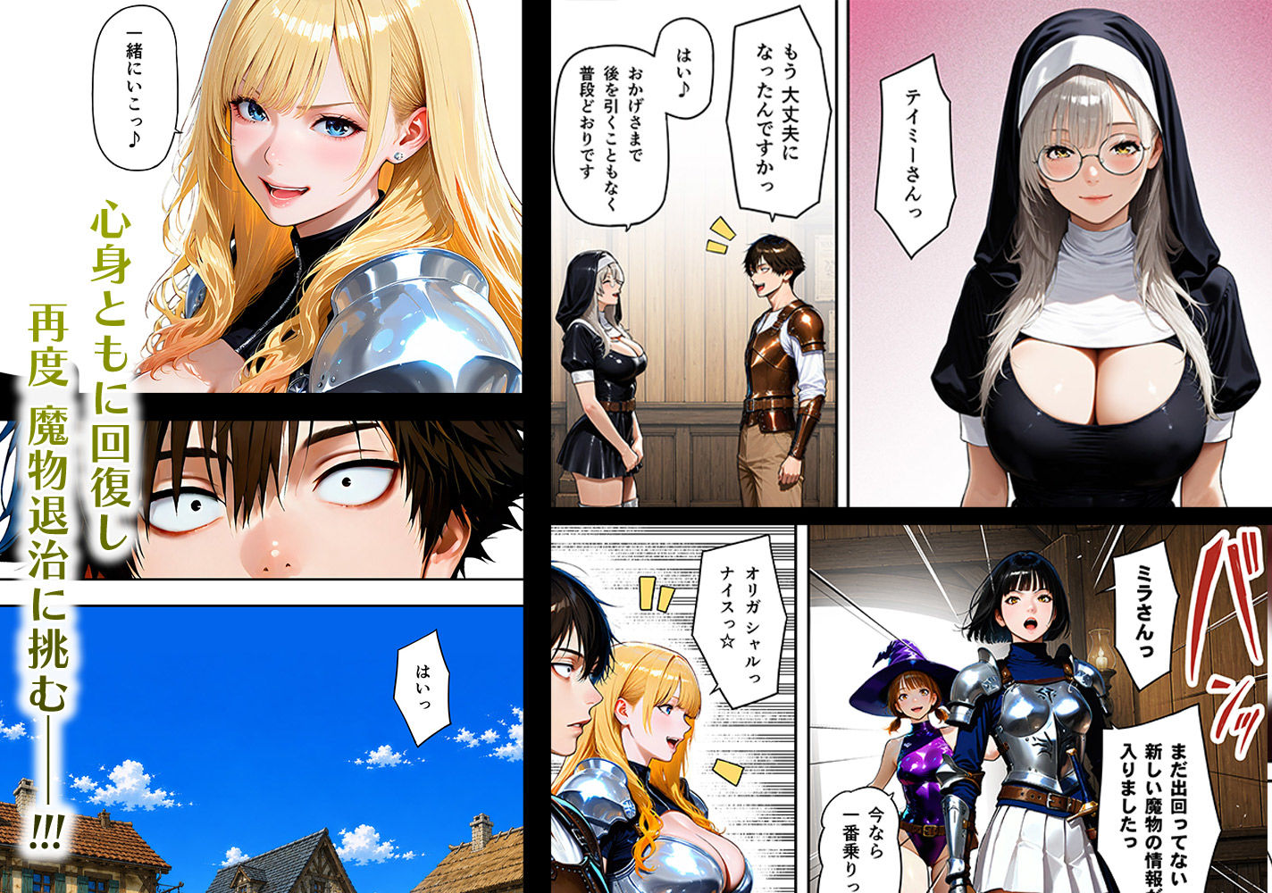 全滅転生 1=媚薬服用痴女戦士達は犯●れて前に進む=