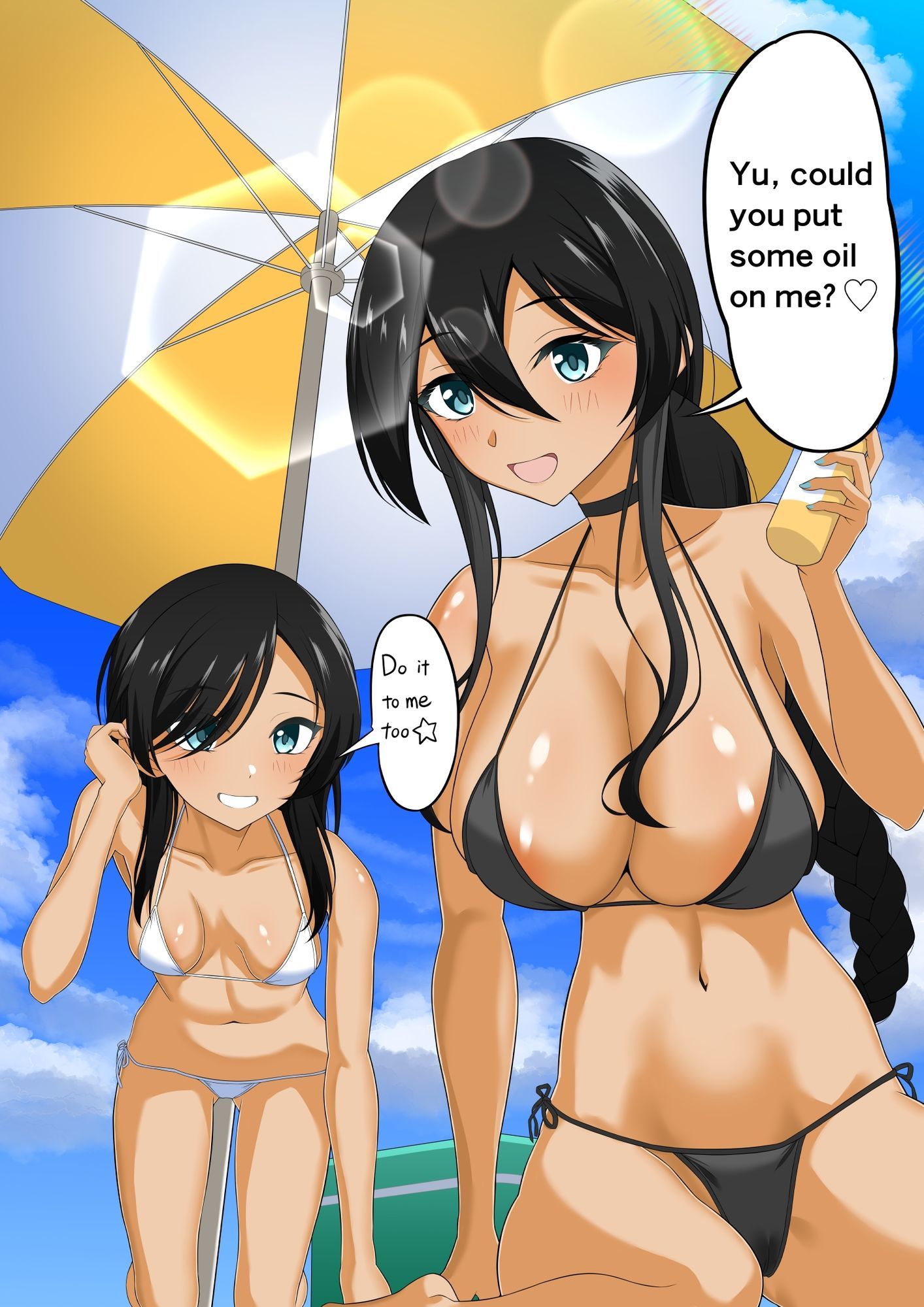 Erotic Resort date with Tannedsisters_2