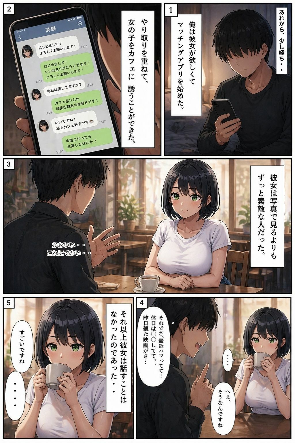 エ〇能力を解放したら最高の夢が見れた件 2（マッチングアプリの大人しめの黒髪ショートカット編） 画像4