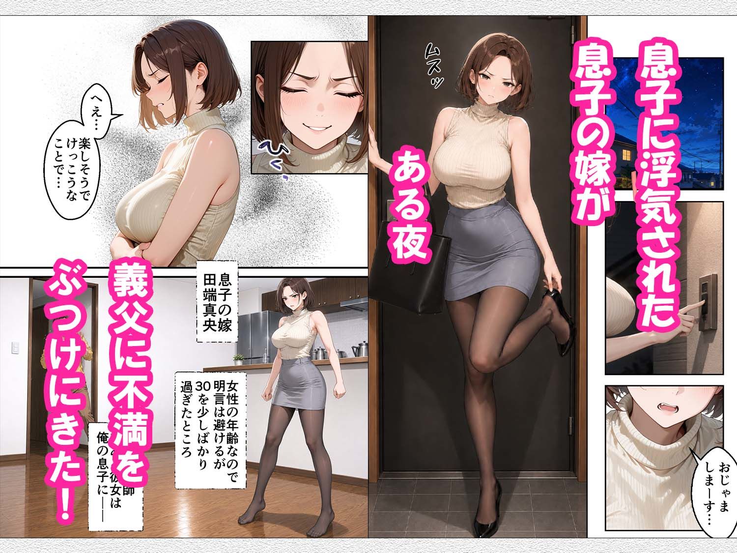 息子に浮気されたムチムチ巨乳の勝ち気妻が俺のチンポに八つ当たりして射精管理までしてくるんだが… 画像1