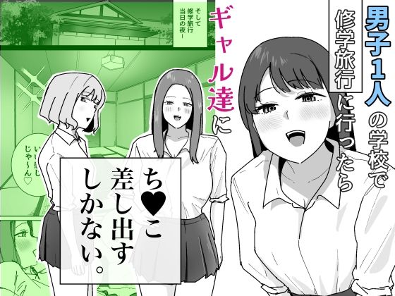 男子1人の元女子校で修学旅行に行ったらギャル達にち○こ差し出すしかない