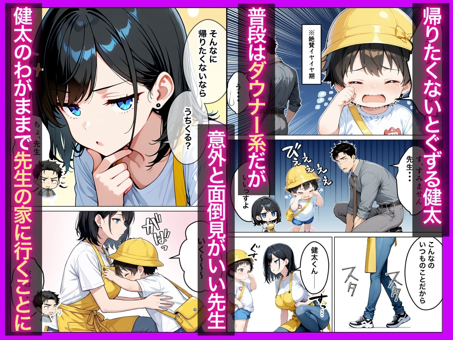 【無料エロ漫画】d_794753 バツイチ子持ちの俺が見た目120点のツンデレダウナー保育士に本能剥き出しで種付けした話(たむりん)