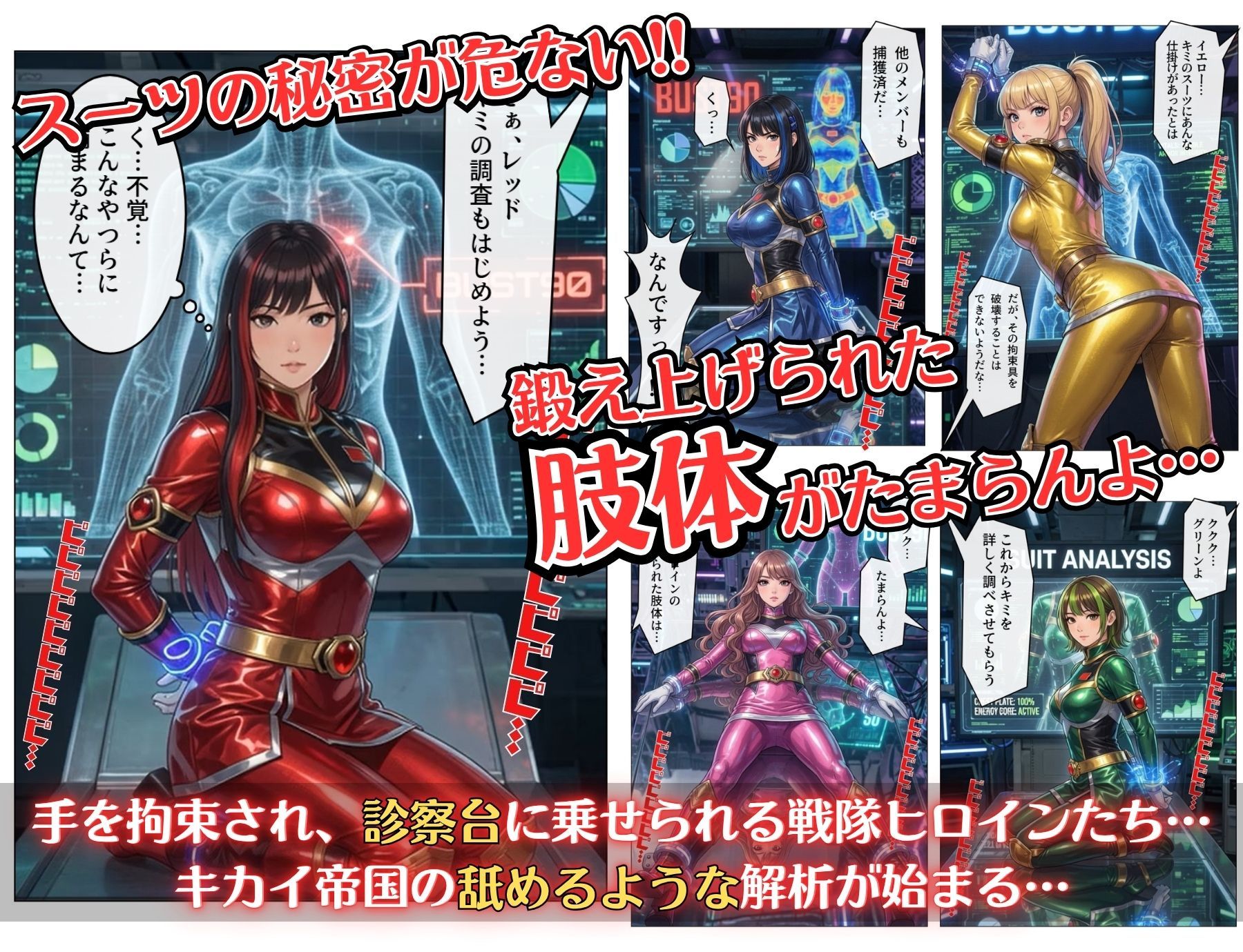 煌戦隊キラリンジャーIN美肢体研究室・極太の侵入ミッション〜敵アジトで拘束された戦隊ヒロインは戦闘員が極太過ぎて大ピンチ？/戦隊ロスのアナタに贈る『大人の為の戦隊』シリーズ〜 画像2