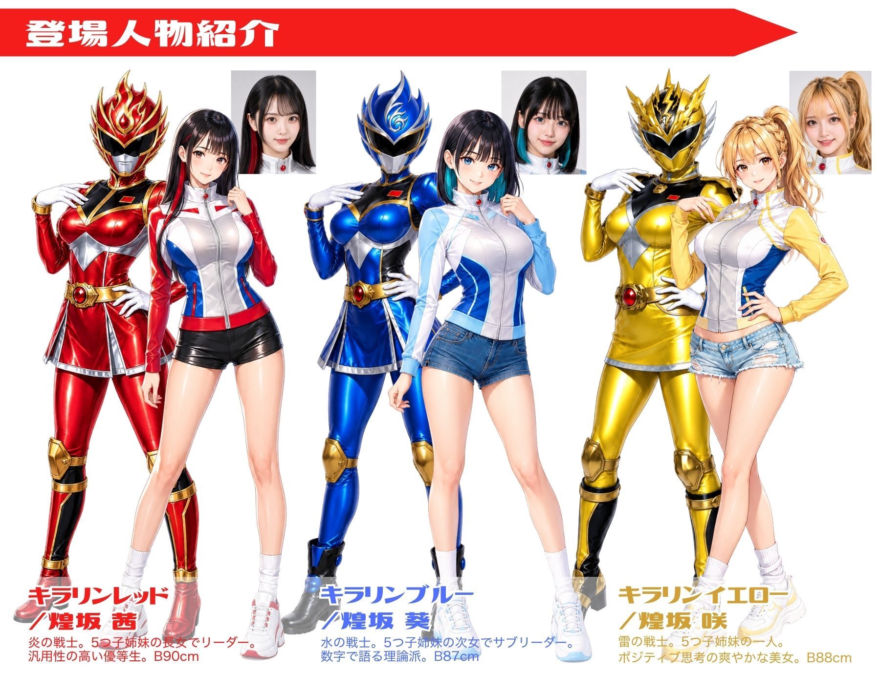 煌戦隊キラリンジャーIN美肢体研究室・極太の侵入ミッション〜敵アジトで拘束された戦隊ヒロインは戦闘員が極太過ぎて大ピンチ？/戦隊ロスのアナタに贈る『大人の為の戦隊』シリーズ〜 サンプル9