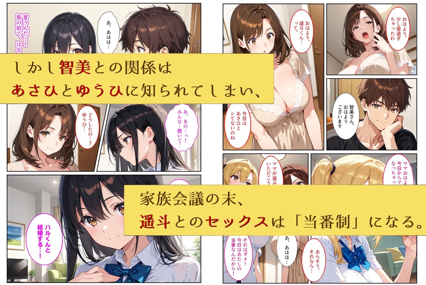 養子になったら爆乳義母と双子義妹に誘惑されて中出しセックスしています！〜孕ませバトル編〜 画像3