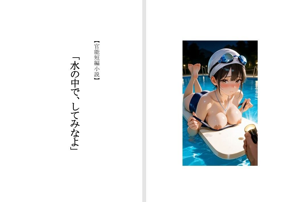 【本格短編官能小説】エロティック・ミステリー 水の中で、してみなよ 画像1