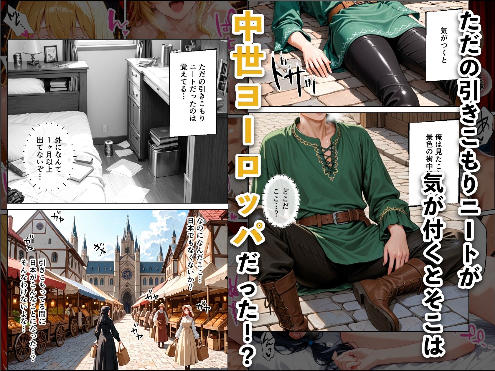 ニートが中世ヨーロッパに転生したらハーレムになった話 画像1