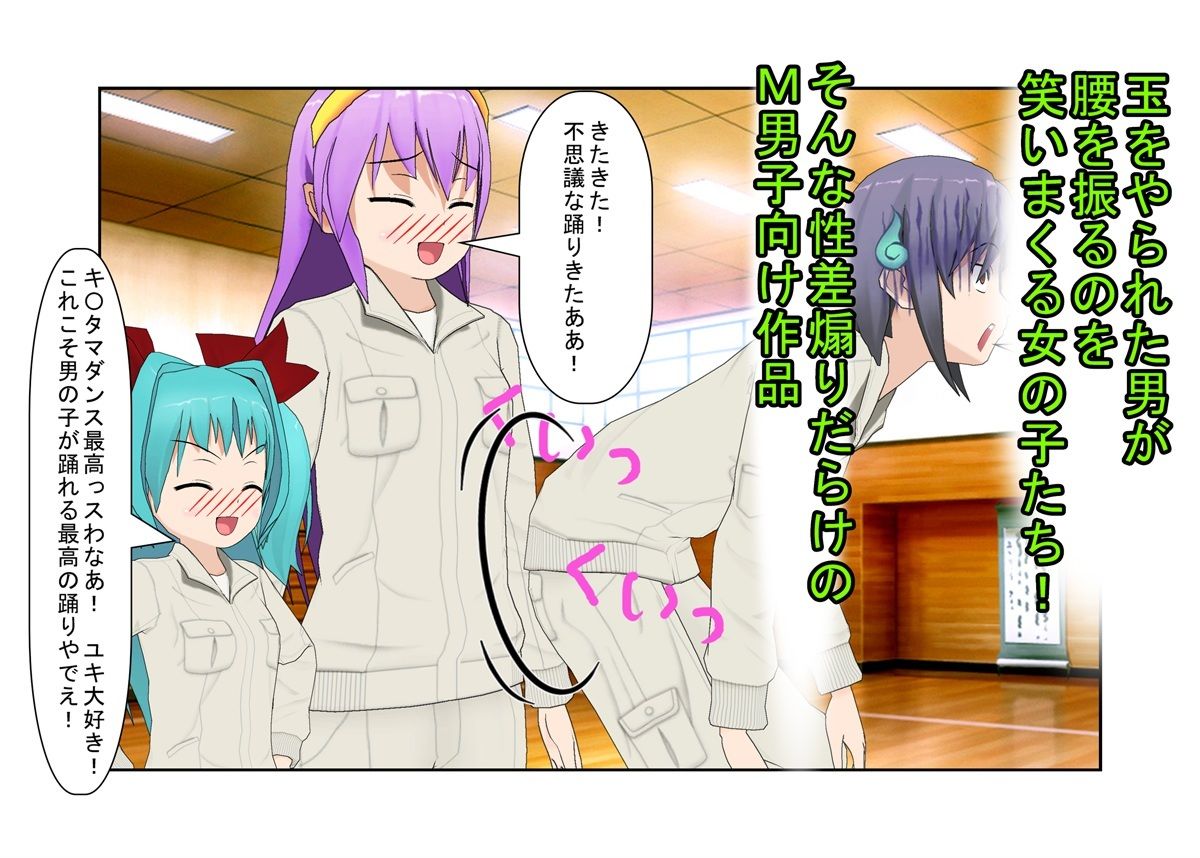 『金責め彼女と女だけの空手部』秘密を握られた男がドS美少女だけの空手部に引きずり込まれてキ〇タマ集中攻撃! シャワー室で全裸美少女らに玉踏み潰し!【性差煽り】_3