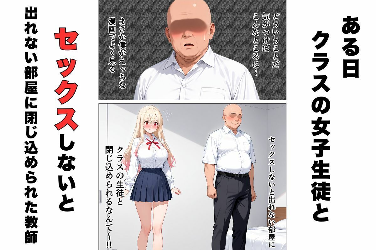 セックスしないと出れない部屋に嫌いな担任と閉じ込められた話。 画像1
