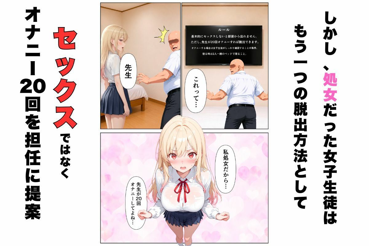 セックスしないと出れない部屋に嫌いな担任と閉じ込められた話。 画像2