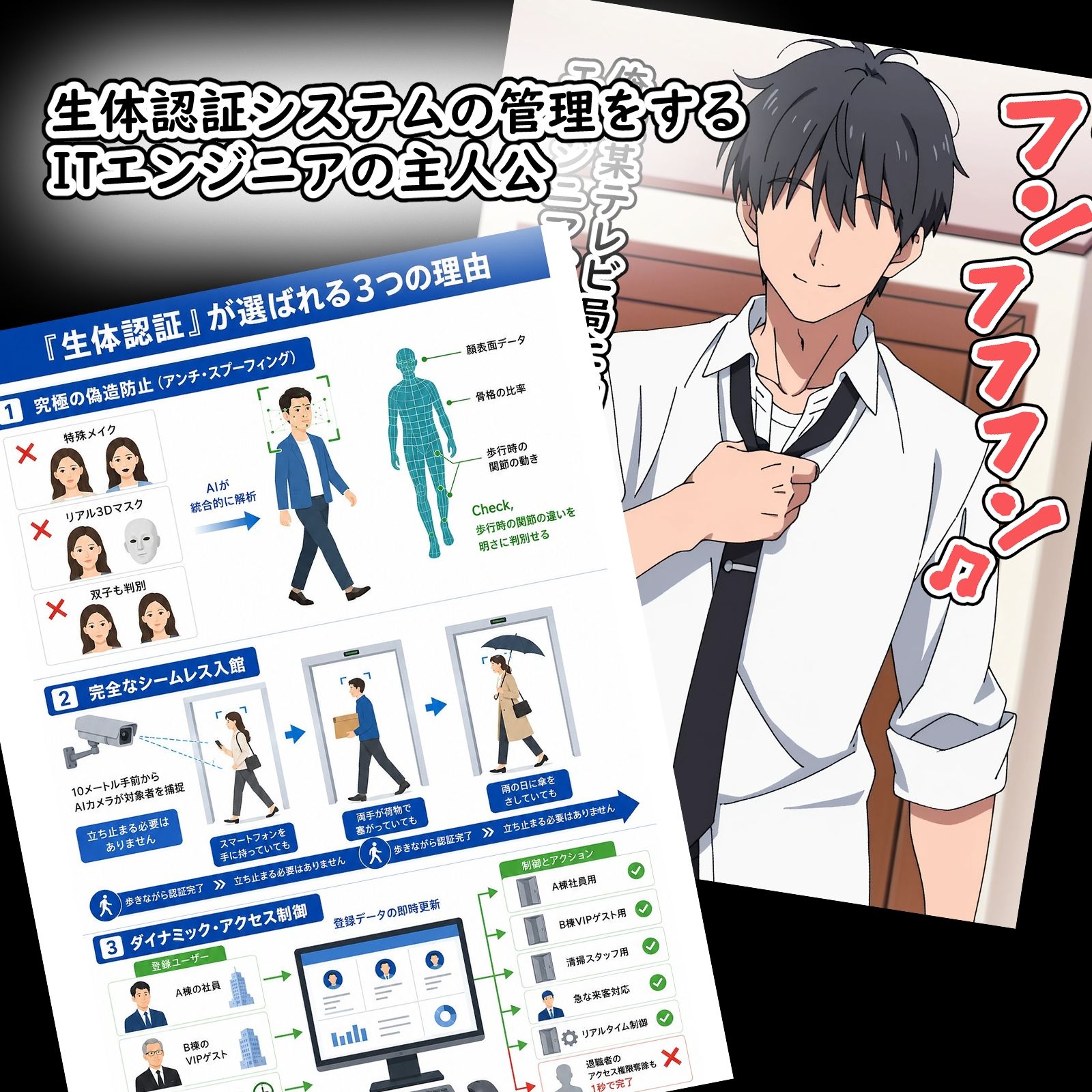 同僚社員編  羞恥の生体認証 画像1