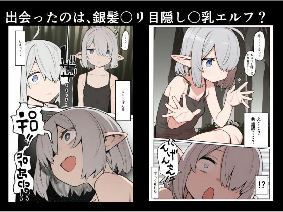 銀髪目隠れ〇乳エルフ?のペットになって子作り交尾する話のサンプル画像2