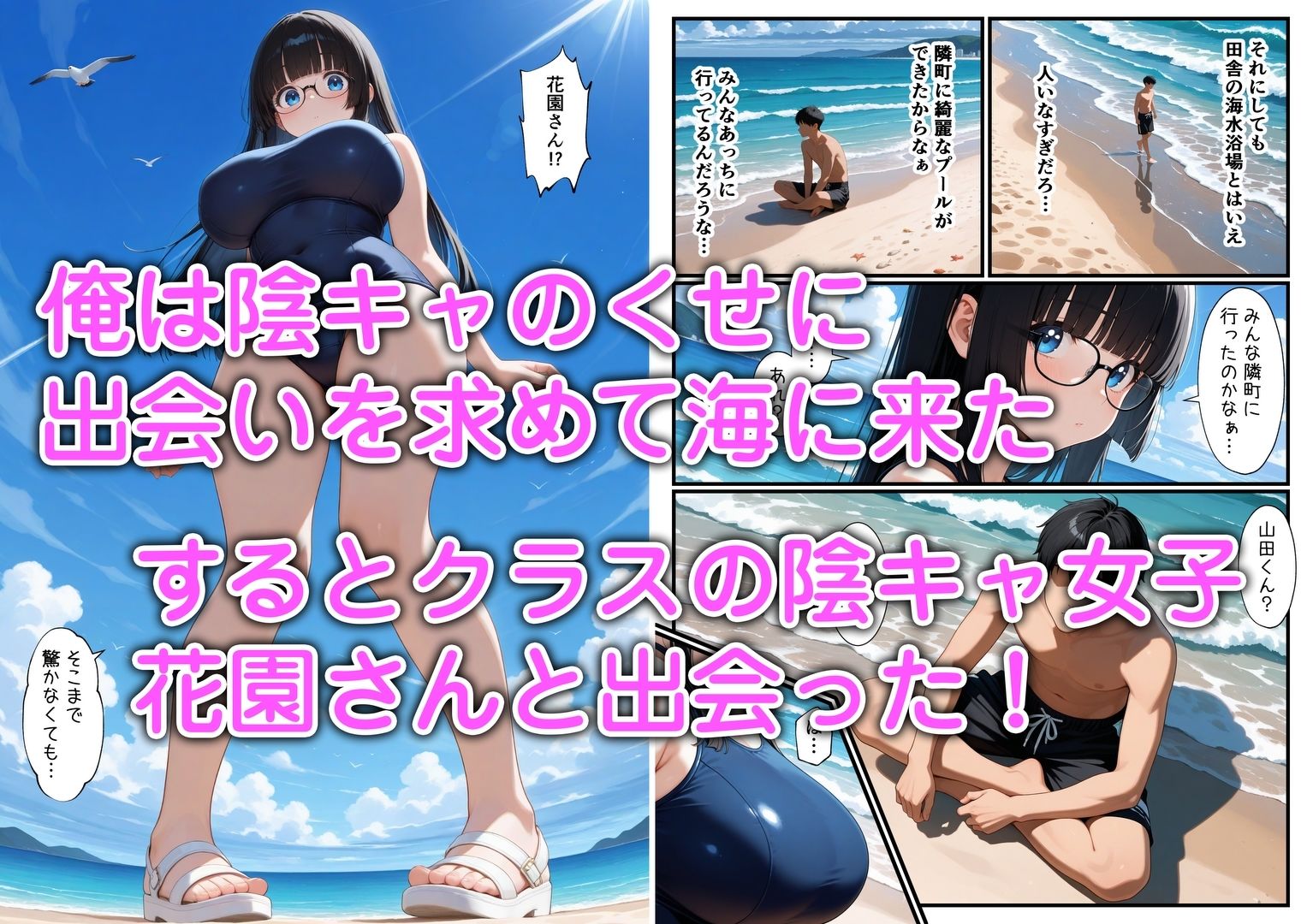 【無料エロ漫画】d_796876 クラスの地味顔巨乳とセフレになった(エロ漫画専門店・南国ピンク)