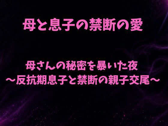母さんの秘密を暴いた夜〜反抗期息子と禁断の親子交尾〜 画像1
